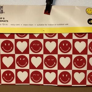 Smiley World wipe clean placemats 13 x 19” suitable for indoor or outdoor use